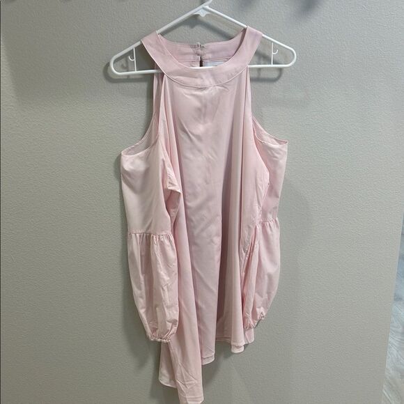 Jewels by Jen Light Pink Tunic Cold Shoulder Blouse, Women’s Size Large - Picture 4 of 6